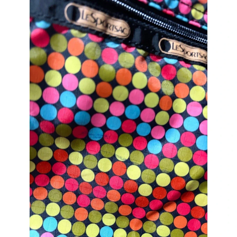 LeSportsac Backpack Colorful Polka Dot Print‎ Nylon Multi